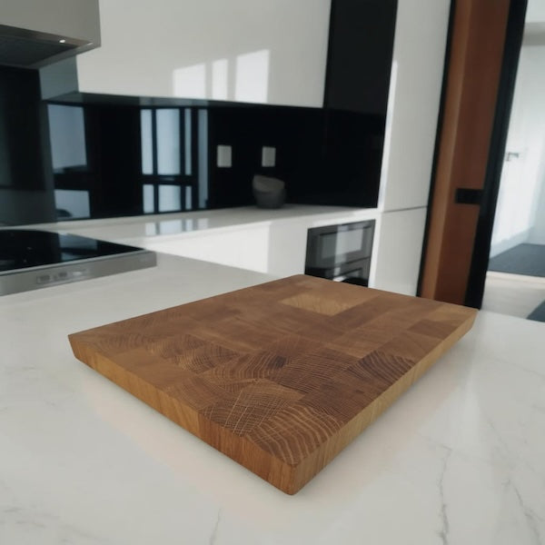 Stirnholz-Schneidebrett Eiche 40x30cm x 25mm