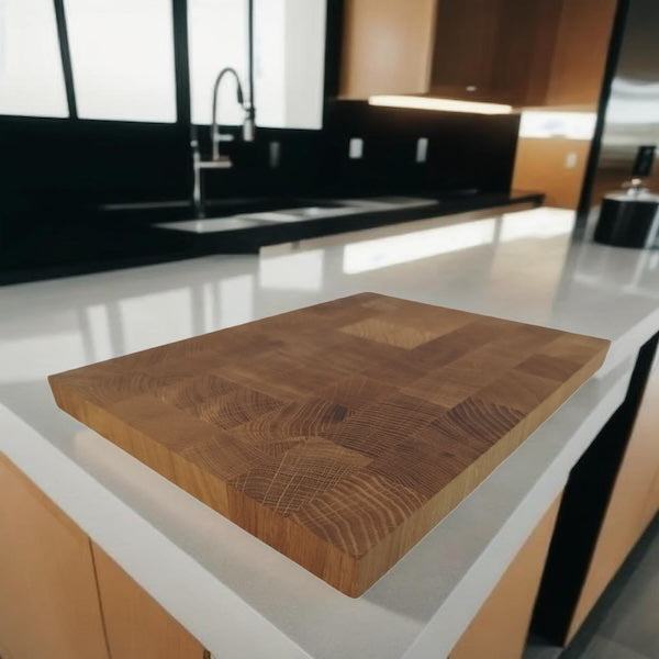 Stirnholz-Schneidebrett Eiche 40x30cm x 25mm