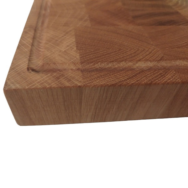 Stirnholz-Schneidebrett Eiche 40x30cm x 25mm